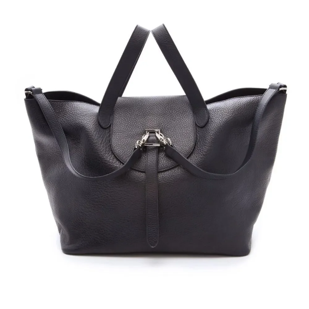 Meli Melo Thela Medium in Black with Burgundy Interior Rare Color Combo